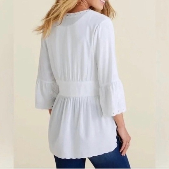 NWT Soft Surroundings ICON Melissani tunic and tank. White. Size large. - Picture 2 of 10